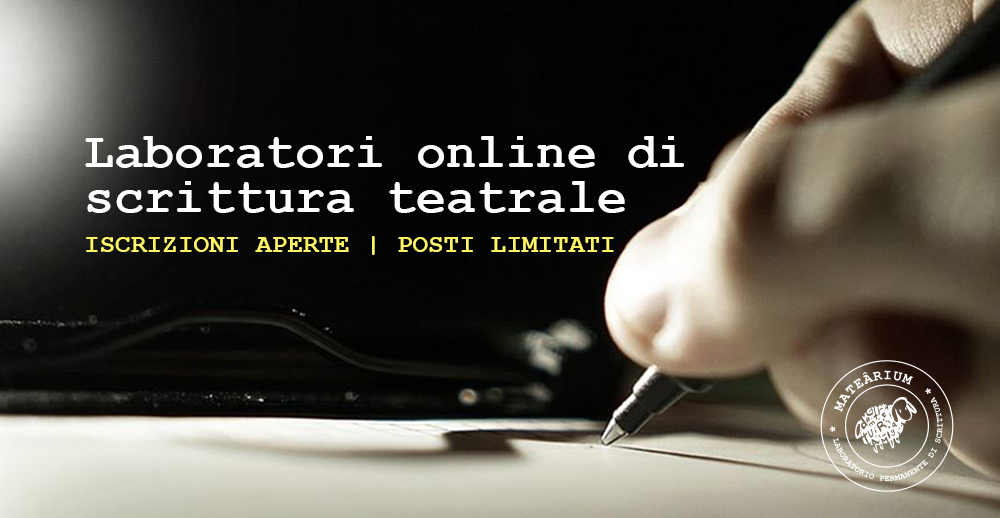 Laboratori online di scrittura teatrale Mateârium